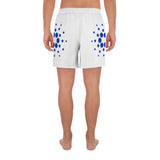 Cardano Logo Blue on White Men's Recycled Athletic Shorts