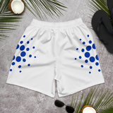 Cardano Logo Blue on White Men's Recycled Athletic Shorts