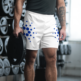 Cardano Logo Blue on White Men's Recycled Athletic Shorts