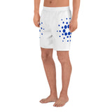 Cardano Logo Blue on White Men's Recycled Athletic Shorts