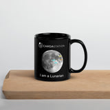 CS "I am a Lunarian" Black Glossy Mug